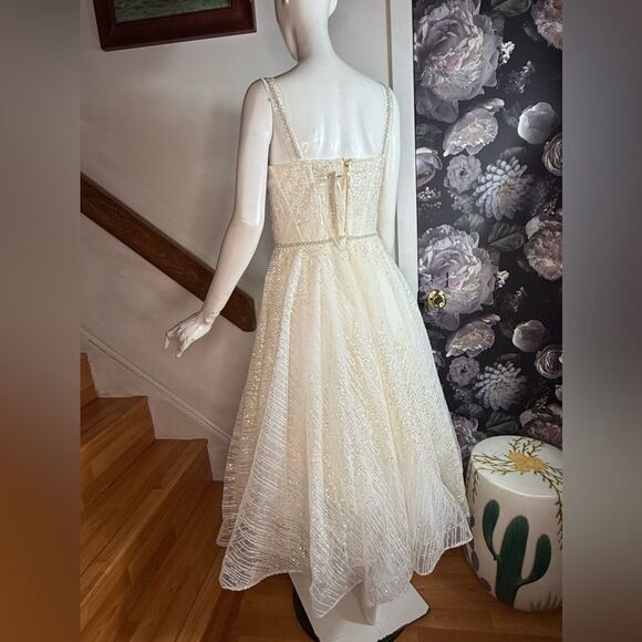 Bronx and Banco Mademoiselle Bridal Midi Dress/ size M - Picture 8 of 10